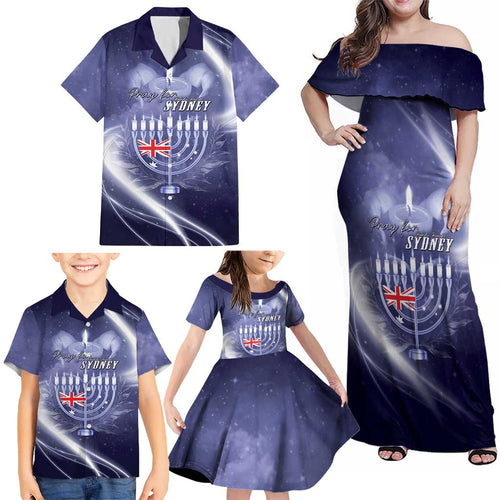 Pray For Bondi Sydney Family Matching Off Shoulder Maxi Dress and Hawaiian Shirt We Are All Bondi - Aussie Hoodie