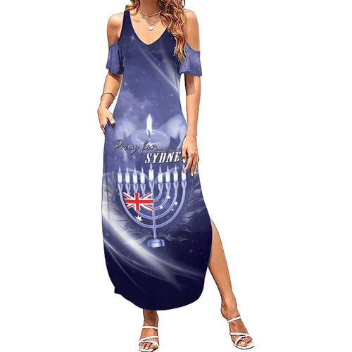 Pray For Bondi Sydney Family Matching Summer Maxi Dress and Hawaiian Shirt We Are All Bondi - Aussie Hoodie
