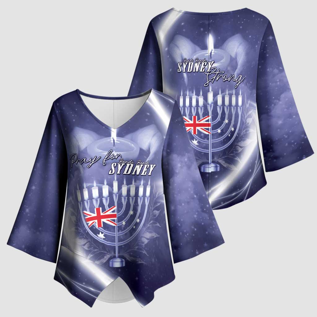 Pray For Bondi Sydney Kimono Sleeve Blouse We Are All Bondi - Aussie Hoodie