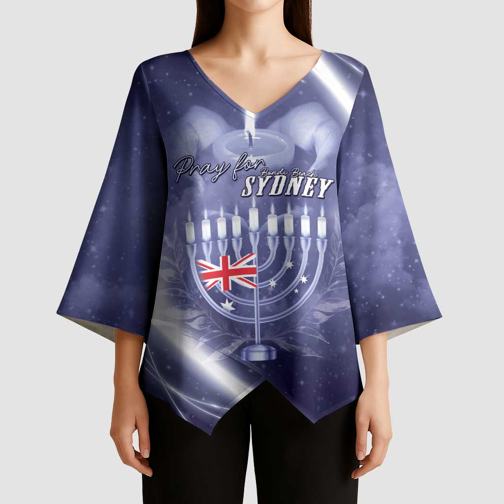 Pray For Bondi Sydney Kimono Sleeve Blouse We Are All Bondi - Aussie Hoodie