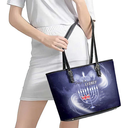 Pray For Bondi Sydney Leather Tote Bag We Are All Bondi - Aussie Hoodie
