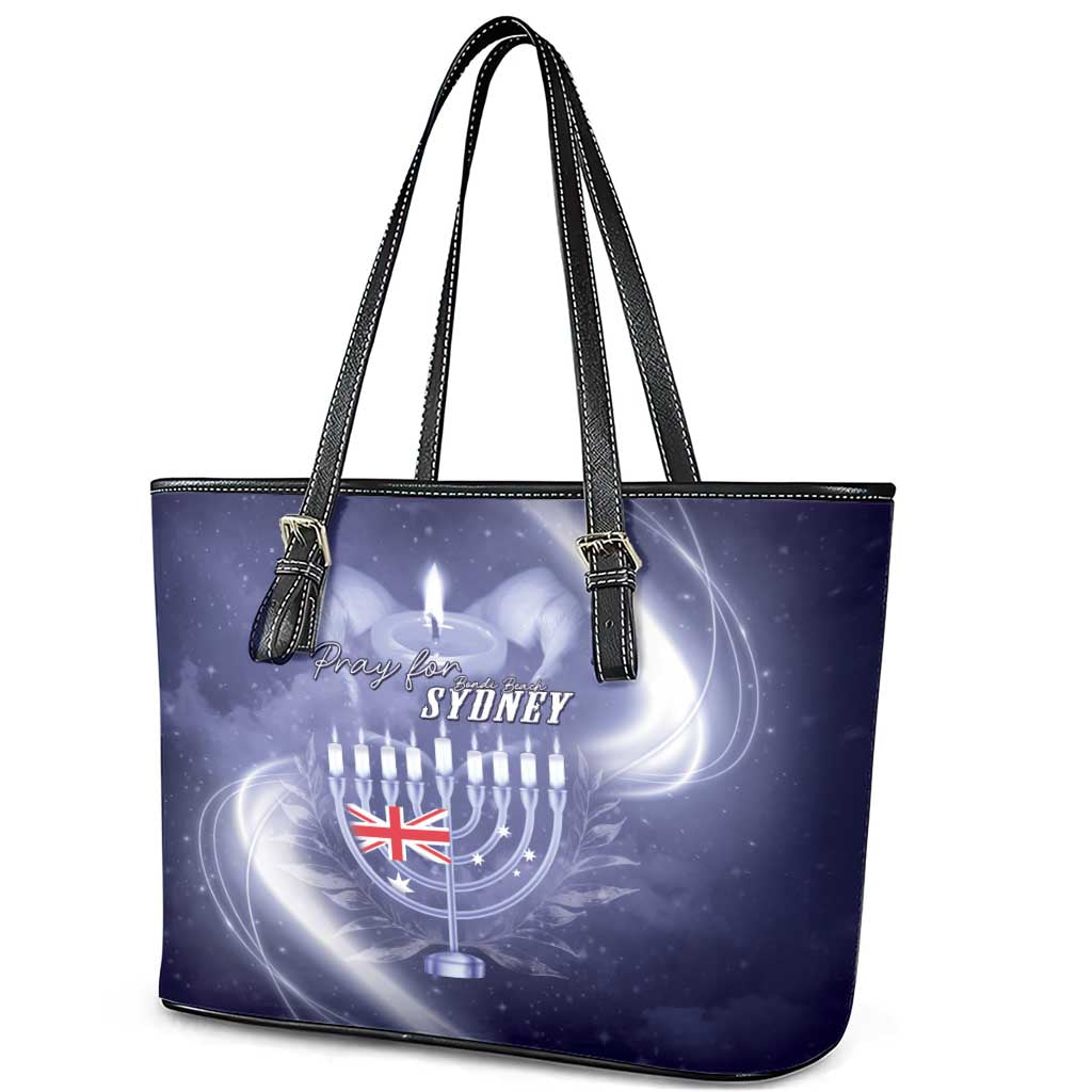 Pray For Bondi Sydney Leather Tote Bag We Are All Bondi - Aussie Hoodie
