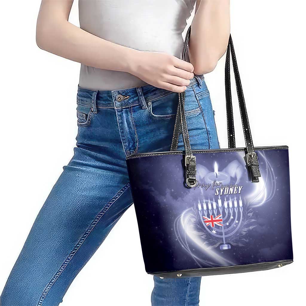 Pray For Bondi Sydney Leather Tote Bag We Are All Bondi - Aussie Hoodie