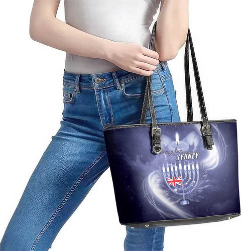 Pray For Bondi Sydney Leather Tote Bag We Are All Bondi - Aussie Hoodie