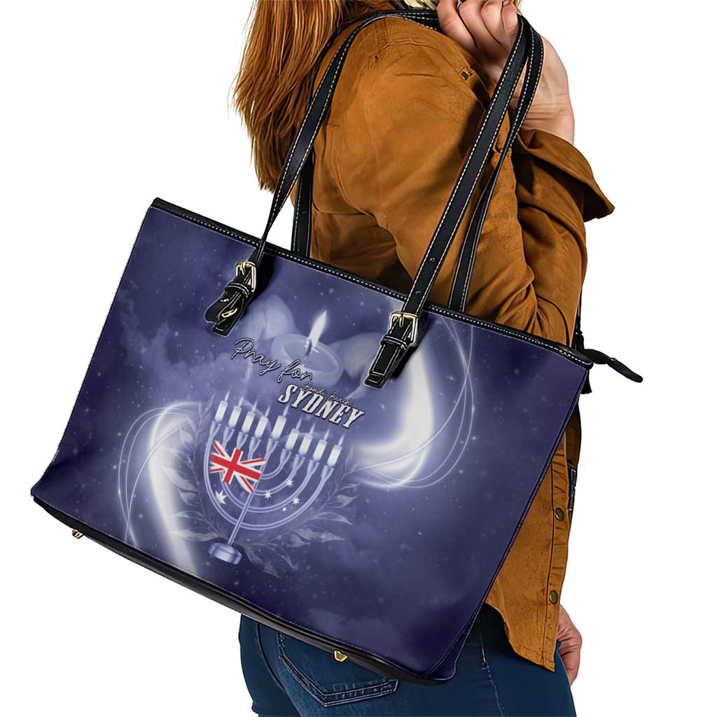 Pray For Bondi Sydney Leather Tote Bag We Are All Bondi - Aussie Hoodie