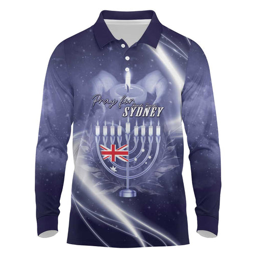 Pray For Bondi Sydney Long Sleeve Polo Shirt We Are All Bondi - Aussie Hoodie