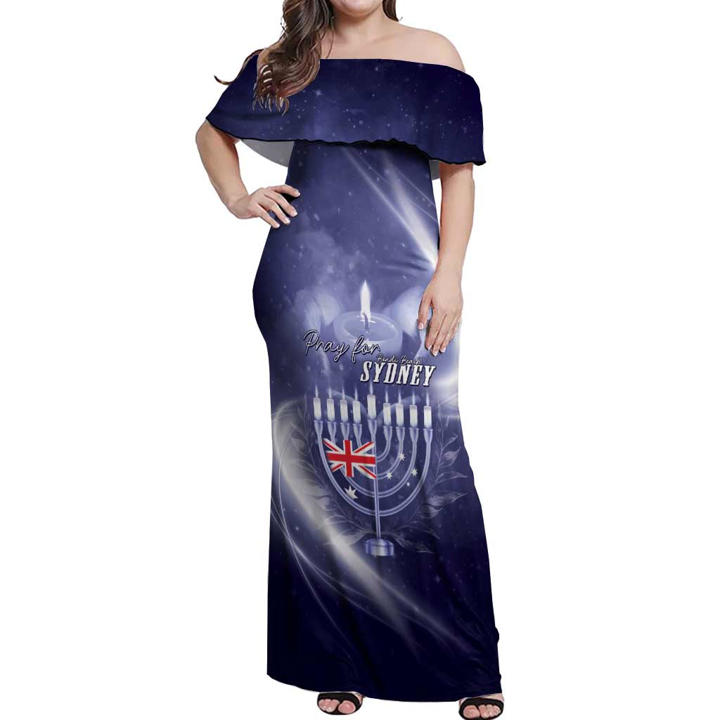 Pray For Bondi Sydney Off Shoulder Maxi Dress We Are All Bondi - Aussie Hoodie