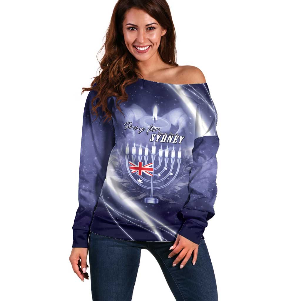 Pray For Bondi Sydney Off Shoulder Sweater We Are All Bondi - Aussie Hoodie