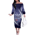 Pray For Bondi Sydney Off The Shoulder Long Sleeve Dress We Are All Bondi - Aussie Hoodie