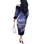 Pray For Bondi Sydney Off The Shoulder Long Sleeve Dress We Are All Bondi - Aussie Hoodie