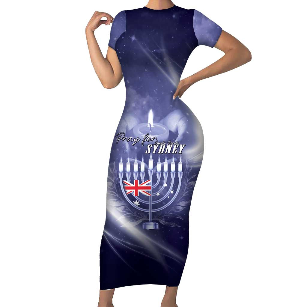Pray For Bondi Sydney Short Sleeve Bodycon Dress We Are All Bondi - Aussie Hoodie