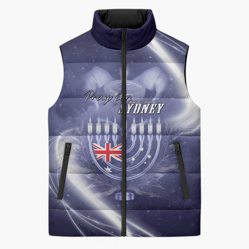 Pray For Bondi Sydney Sleeveless Puffer Jacket We Are All Bondi - Aussie Hoodie