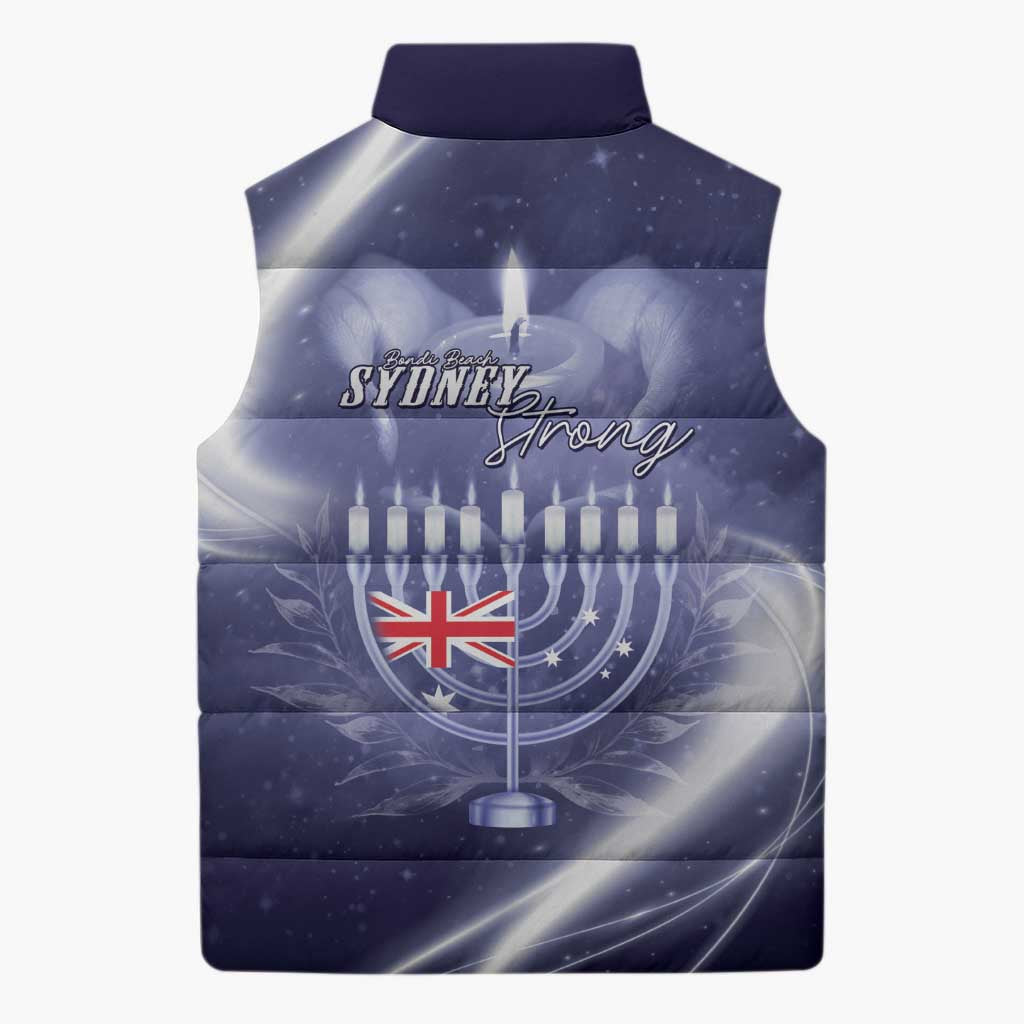 Pray For Bondi Sydney Sleeveless Puffer Jacket We Are All Bondi - Aussie Hoodie