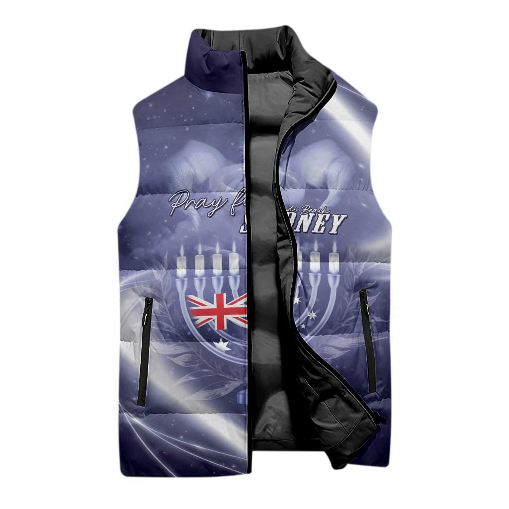 Pray For Bondi Sydney Sleeveless Puffer Jacket We Are All Bondi - Aussie Hoodie