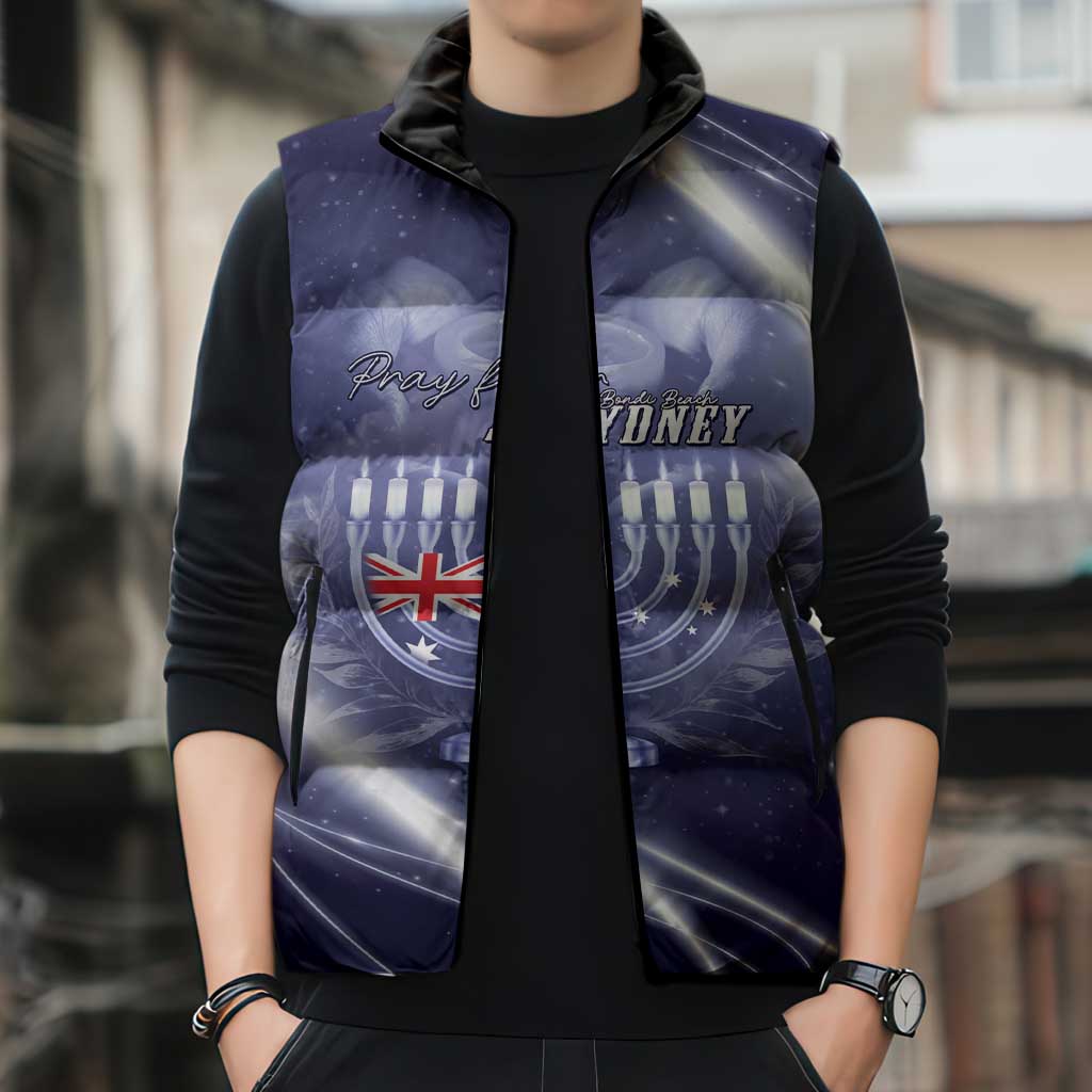 Pray For Bondi Sydney Sleeveless Puffer Jacket We Are All Bondi - Aussie Hoodie