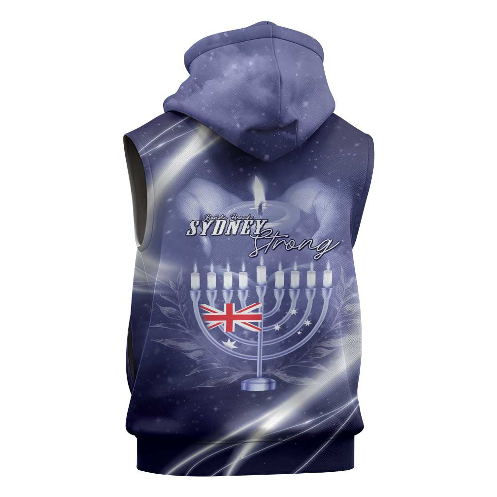 Pray For Bondi Sydney Sleeveless Zip Hoodie We Are All Bondi - Aussie Hoodie