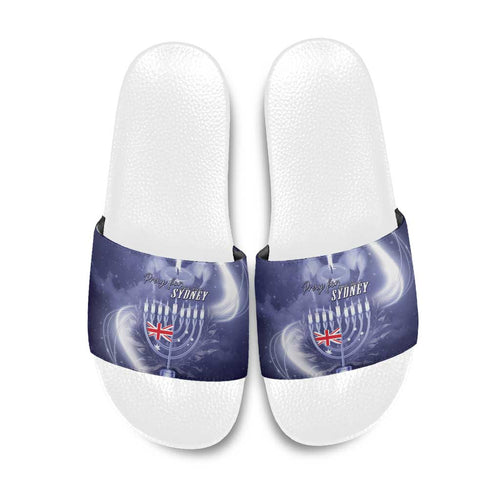 Pray For Bondi Sydney Slide Sandals We Are All Bondi - Aussie Hoodie