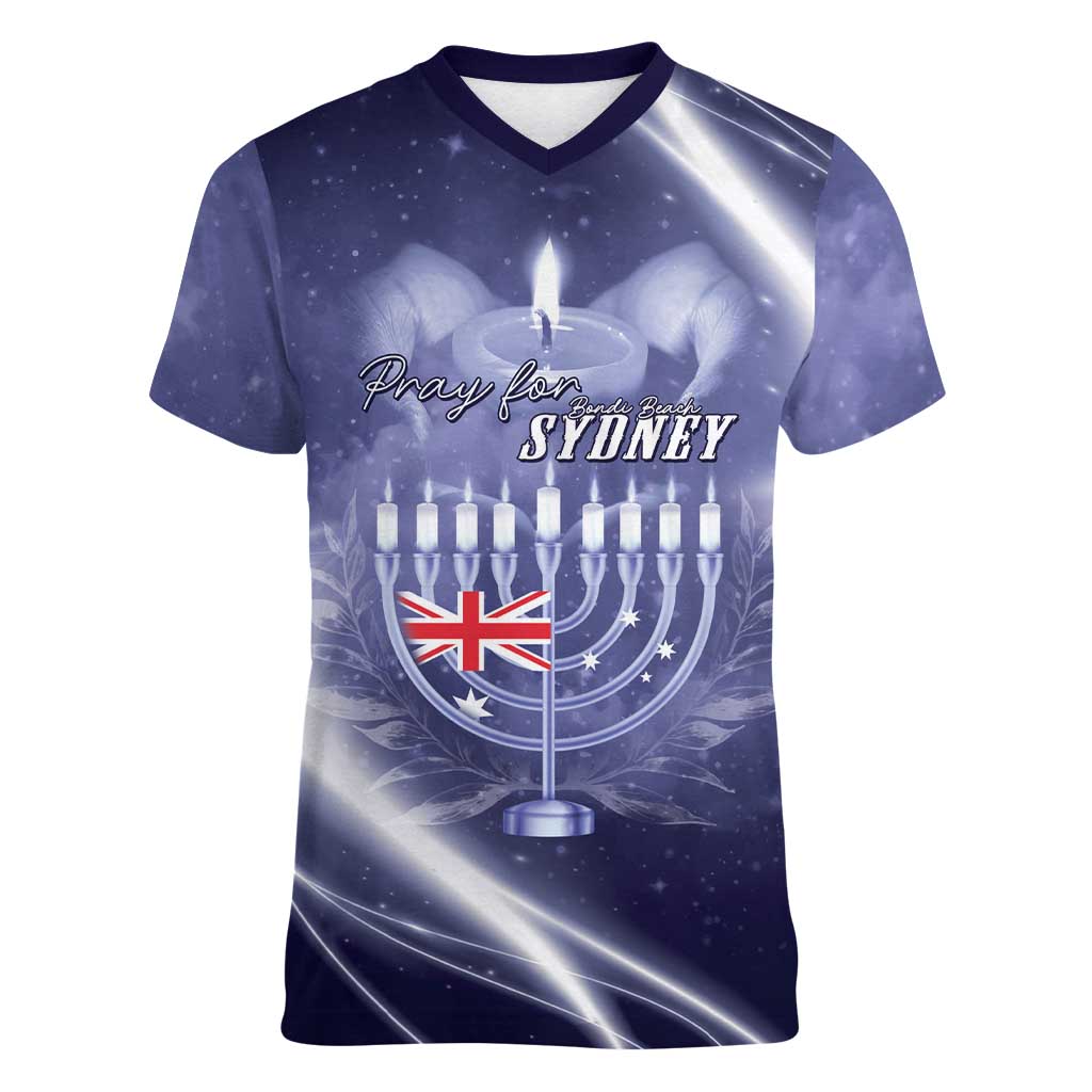 Pray For Bondi Sydney Women V-Neck T-Shirt We Are All Bondi - Aussie Hoodie