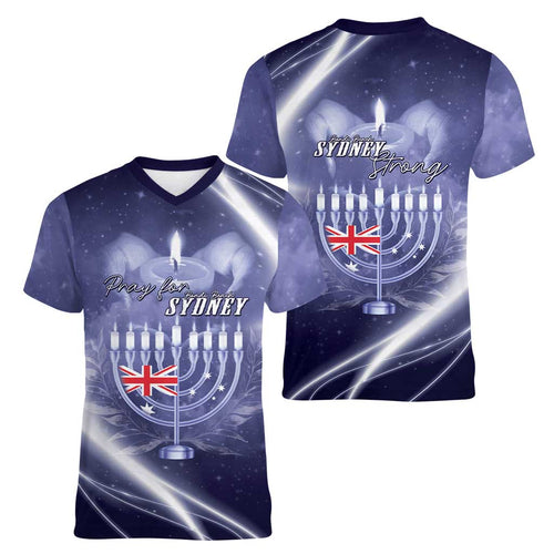 Pray For Bondi Sydney Women V-Neck T-Shirt We Are All Bondi - Aussie Hoodie