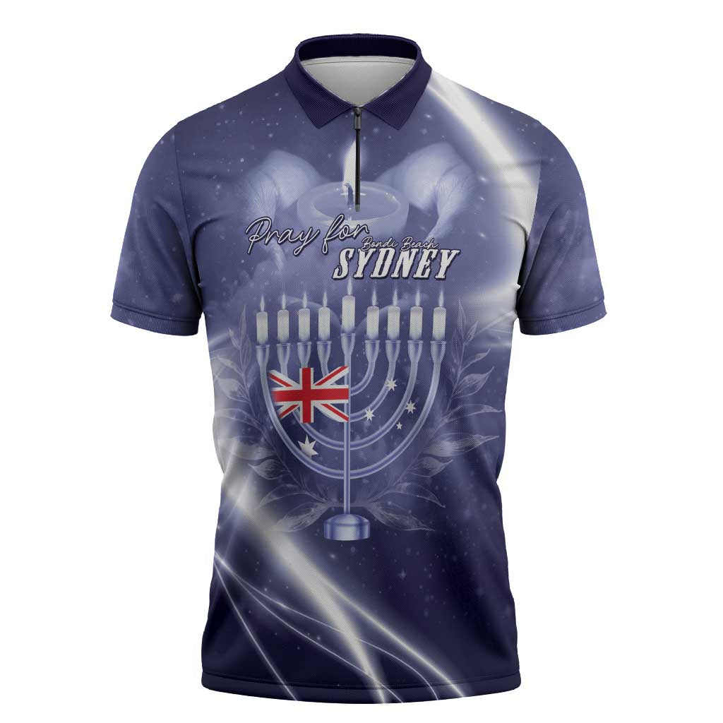 Pray For Bondi Sydney Zipper Polo Shirt We Are All Bondi - Aussie Hoodie