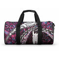 New Zealand Aotearoa Duffle Bag Maori Hei Rehua Paua Shell Glitter Pink