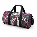 New Zealand Aotearoa Duffle Bag Maori Hei Rehua Paua Shell Glitter Pink