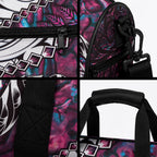 New Zealand Aotearoa Duffle Bag Maori Hei Rehua Paua Shell Glitter Pink