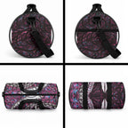 New Zealand Aotearoa Duffle Bag Maori Hei Rehua Paua Shell Glitter Pink