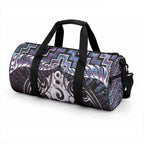 New Zealand Maori Duffle Bag Poutama Pikorua Purple Paua Shell