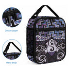 New Zealand Maori Lunch Bag Poutama Pikorua Purple Paua Shell