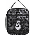 New Zealand Maori Lunch Bag Poutama Manaia Black Paua Shell