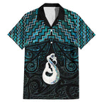 New Zealand Maori Family Matching Mermaid Dress and Hawaiian Shirt Poutama Manaia Turquoise Paua Shell