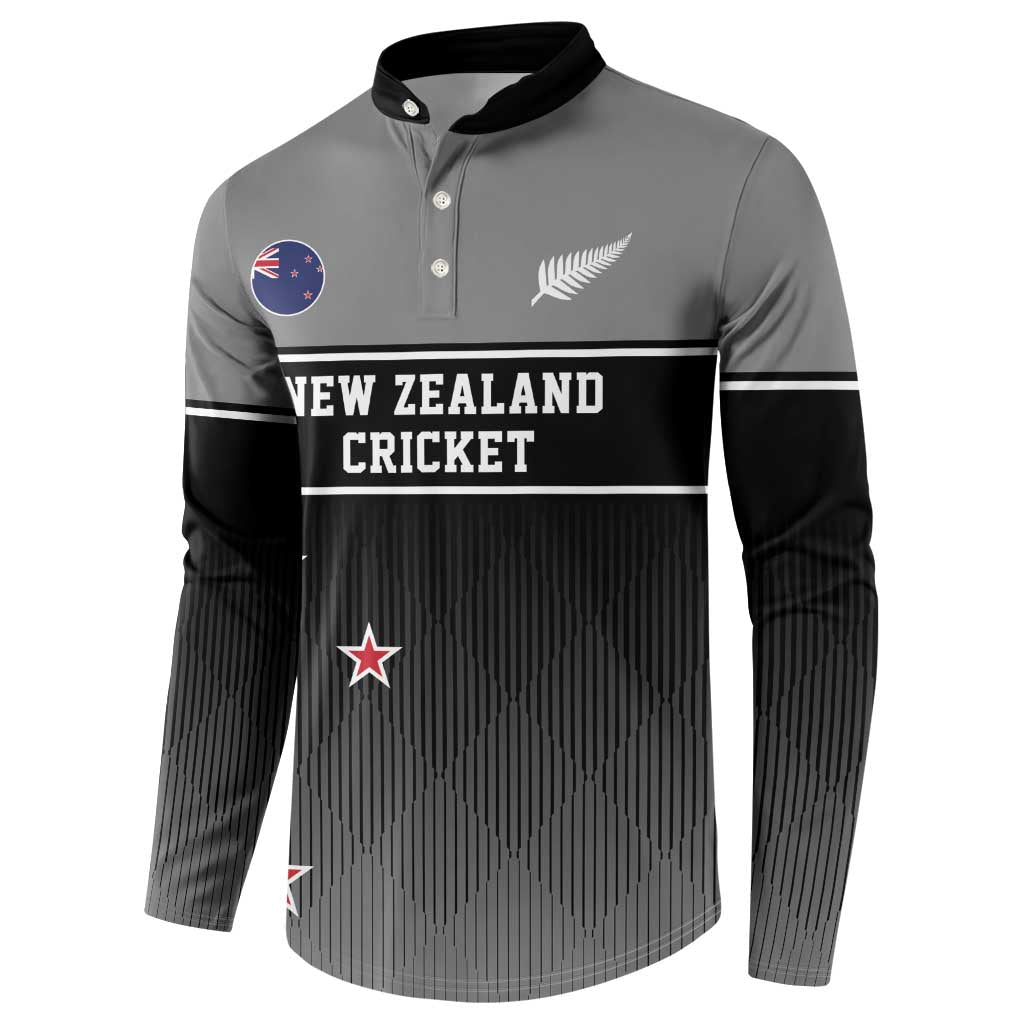 Custom New Zealand Cricket Button Sweatshirt Black Cap Unbeatable