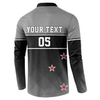 Custom New Zealand Cricket Button Sweatshirt Black Cap Unbeatable