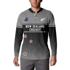 Custom New Zealand Cricket Button Sweatshirt Black Cap Unbeatable