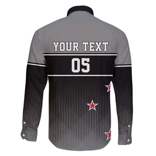 Custom New Zealand Cricket Family Matching Long Sleeve Bodycon Dress and Hawaiian Shirt Black Cap Unbeatable