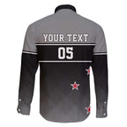 Custom New Zealand Cricket Family Matching Off The Shoulder Long Sleeve Dress and Hawaiian Shirt Black Cap Unbeatable