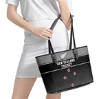 New Zealand Cricket Leather Tote Bag Black Cap Unbeatable