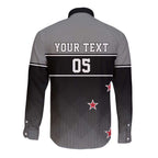 Custom New Zealand Cricket Long Sleeve Button Shirt Black Cap Unbeatable