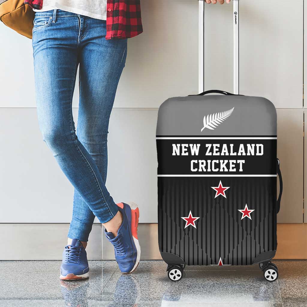 New Zealand Cricket Luggage Cover Black Cap Unbeatable