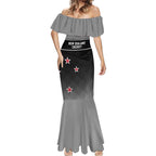 Custom New Zealand Cricket Mermaid Dress Black Cap Unbeatable