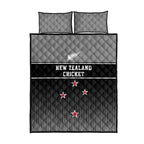 New Zealand Cricket Quilt Bed Set Black Cap Unbeatable