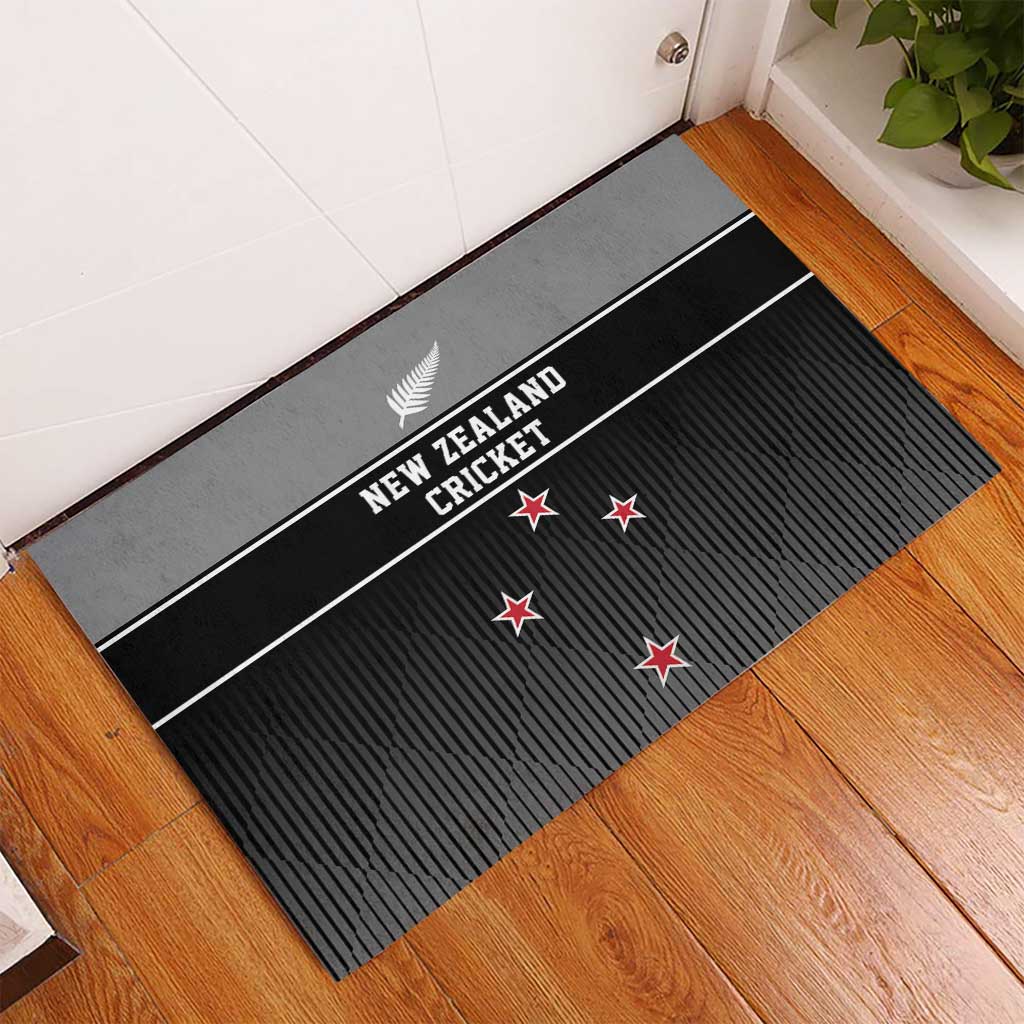 New Zealand Cricket Rubber Doormat Black Cap Unbeatable