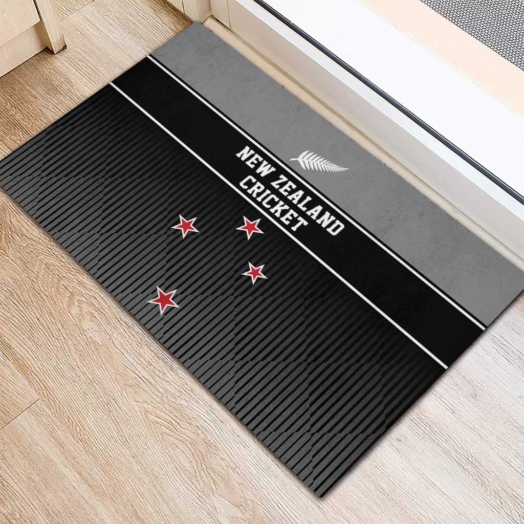 New Zealand Cricket Rubber Doormat Black Cap Unbeatable