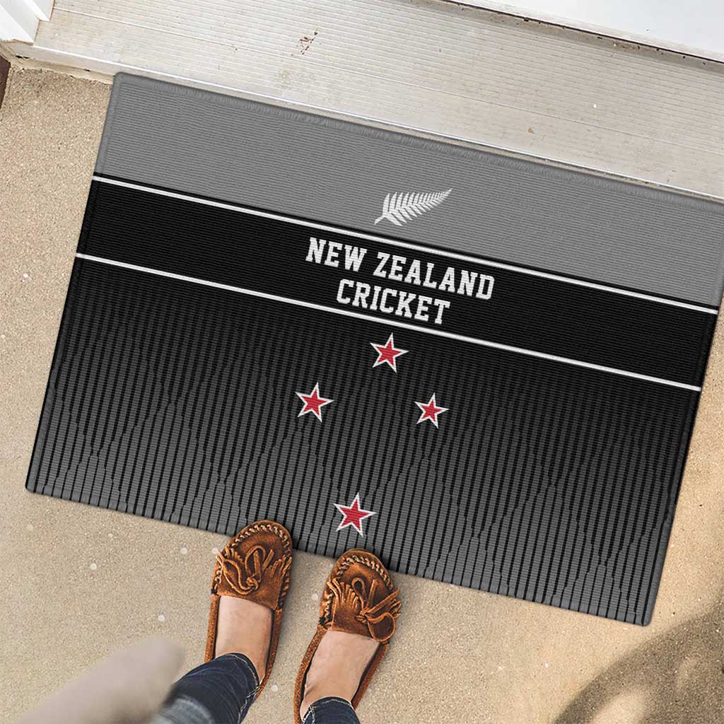 New Zealand Cricket Rubber Doormat Black Cap Unbeatable