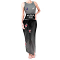 Custom New Zealand Cricket Tank Maxi Dress Black Cap Unbeatable