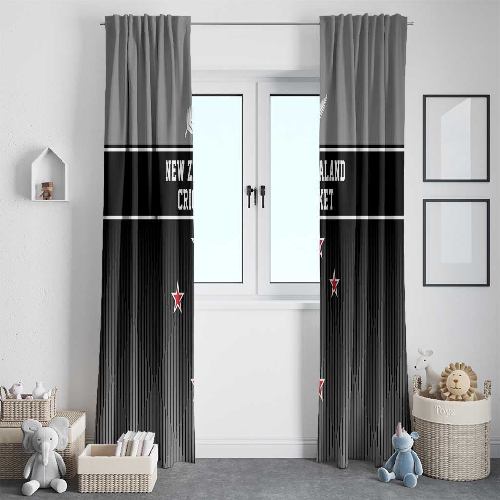 New Zealand Cricket Window Curtain Black Cap Unbeatable