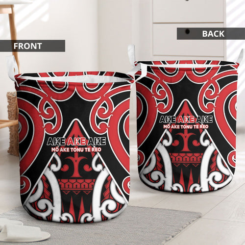 New Zealand Maori Language Week Laundry Basket Mo Ake Tonu Te Reo