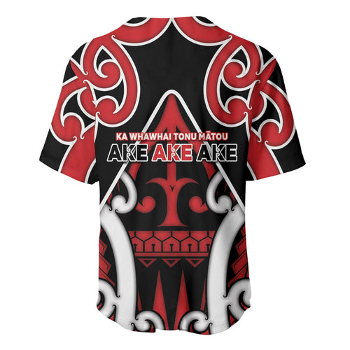 New Zealand Maori Language Week Baseball Jersey Mo Ake Tonu Te Reo