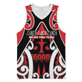 New Zealand Maori Language Week Basketball Jersey Mo Ake Tonu Te Reo